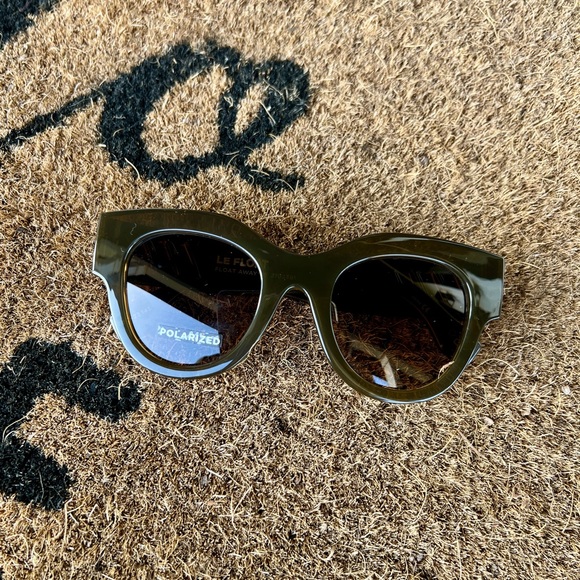 Le Specs FLOAT AWAY Polarized Sunglasses - Olive Brown - Picture 1 of 6